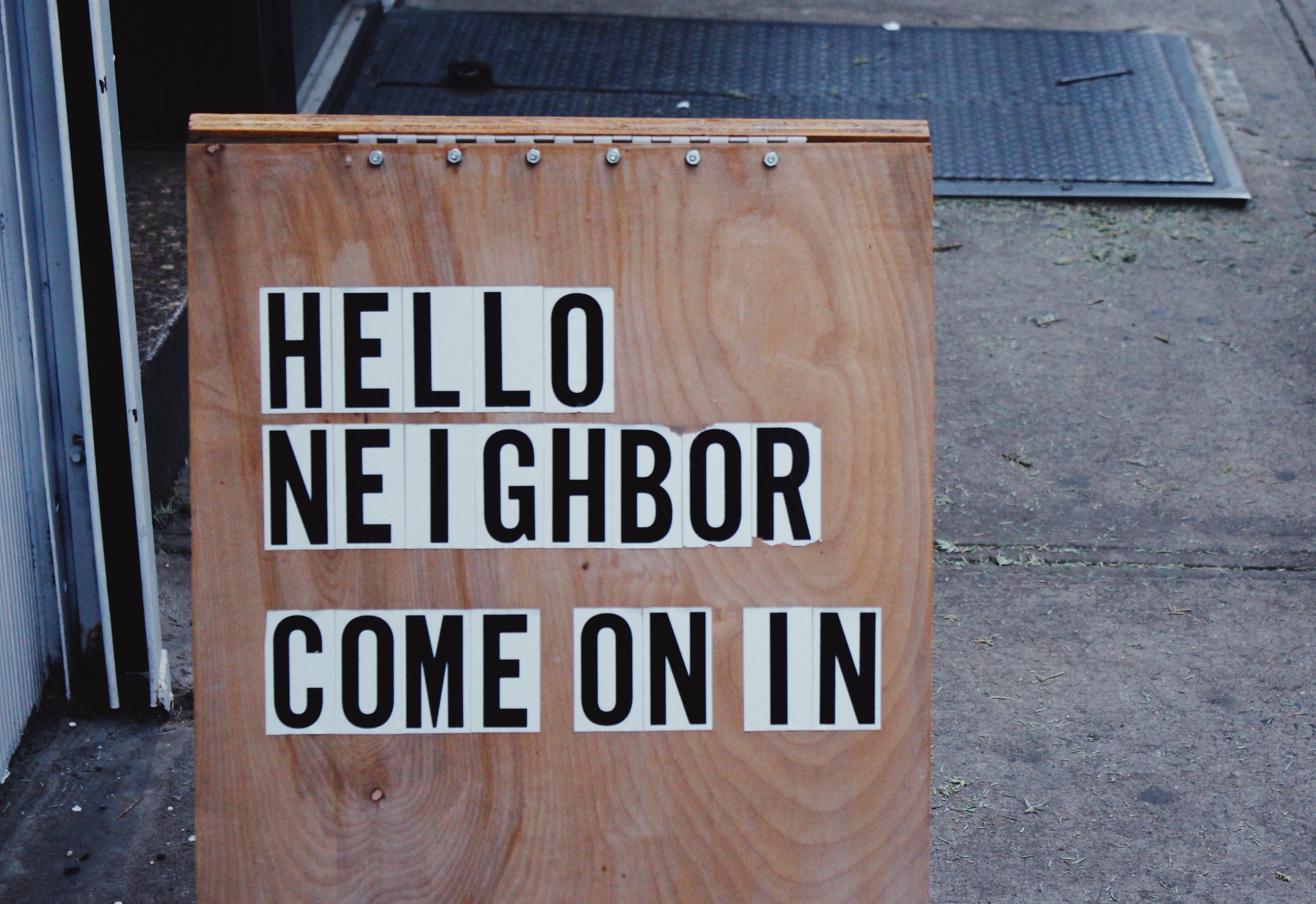 Hello Neighbor Sign